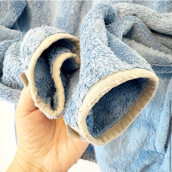 The North Face Denali Furry Fleece Girls Jacket Blue Grey XL - Picture 5 of 10